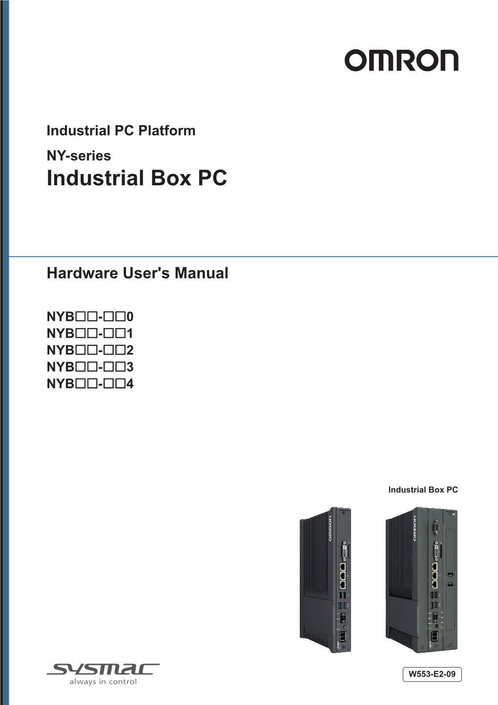 NY-Series Industrial Box PC Hardware User's Manual (W553) 1 Introduction