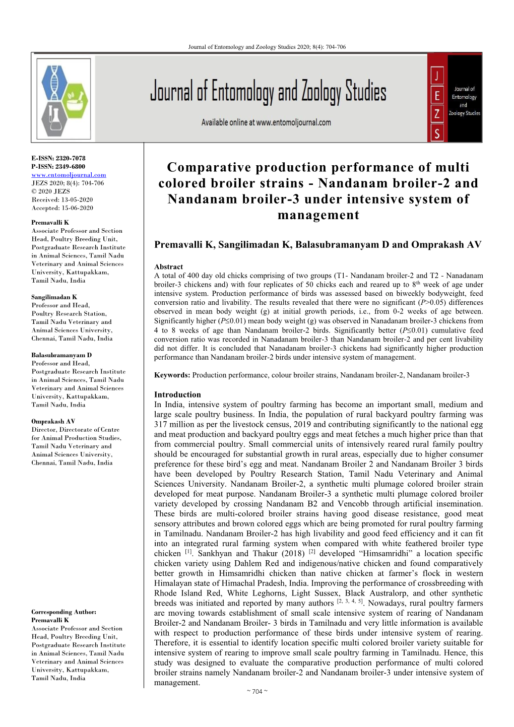 Comparative Production Performance of Multi Colored Broiler Strains