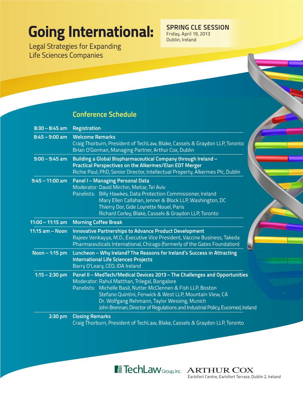 Legal Strategies for Expanding Life Sciences Companies Conference