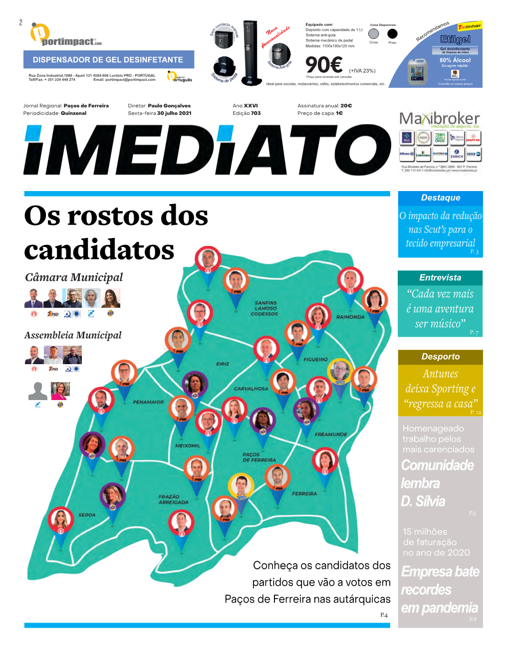 Os Rostos Dos Candidatos Câmara Municipal