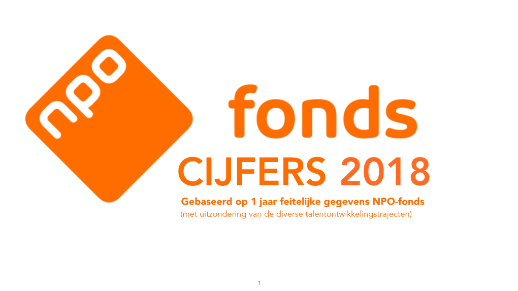 NPO-Fonds Presentatie Cijfers 2018