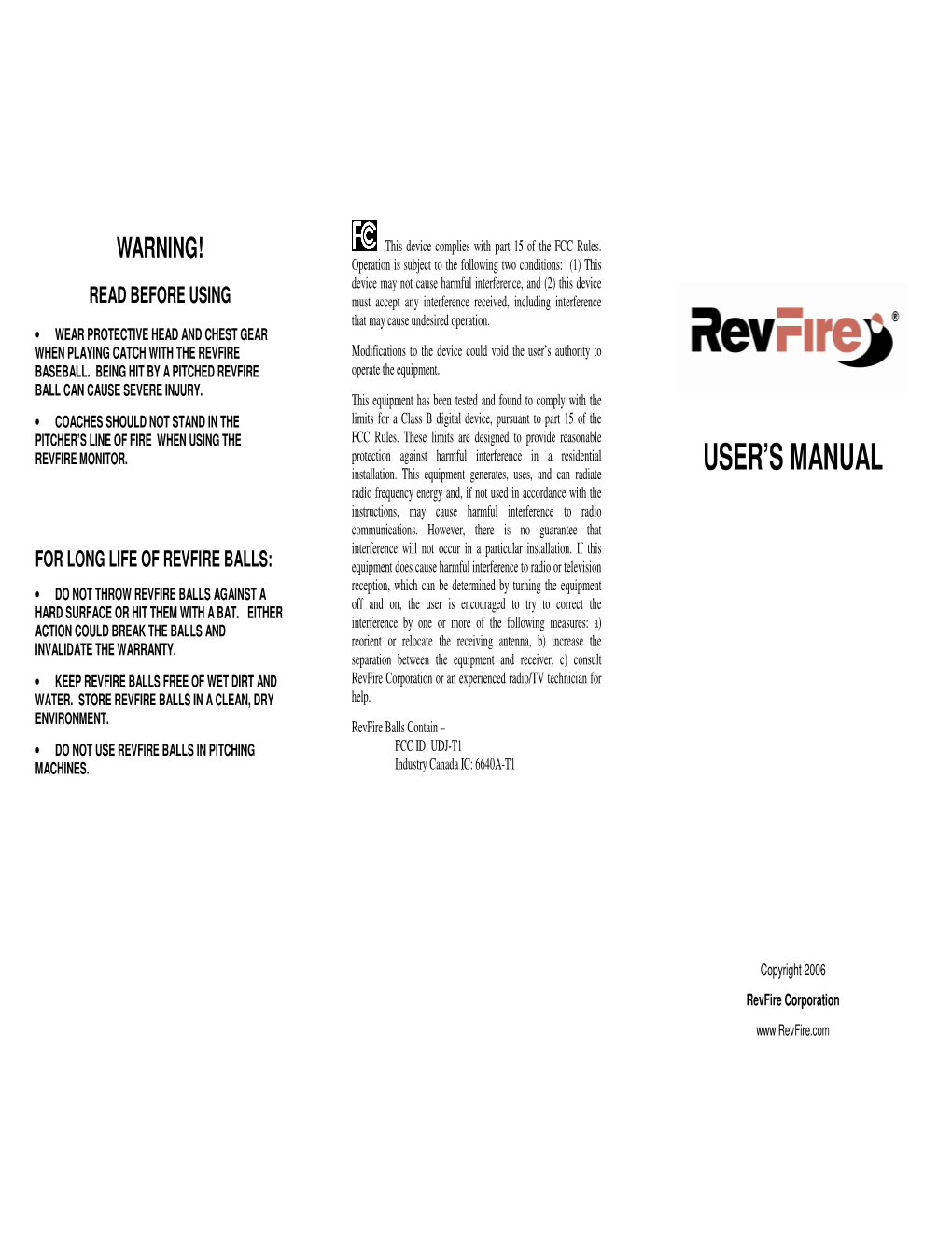 User's Manual