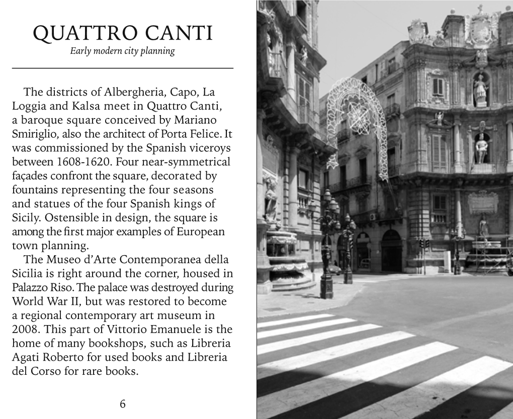 QUATTRO CANTI Early Modern City Planning