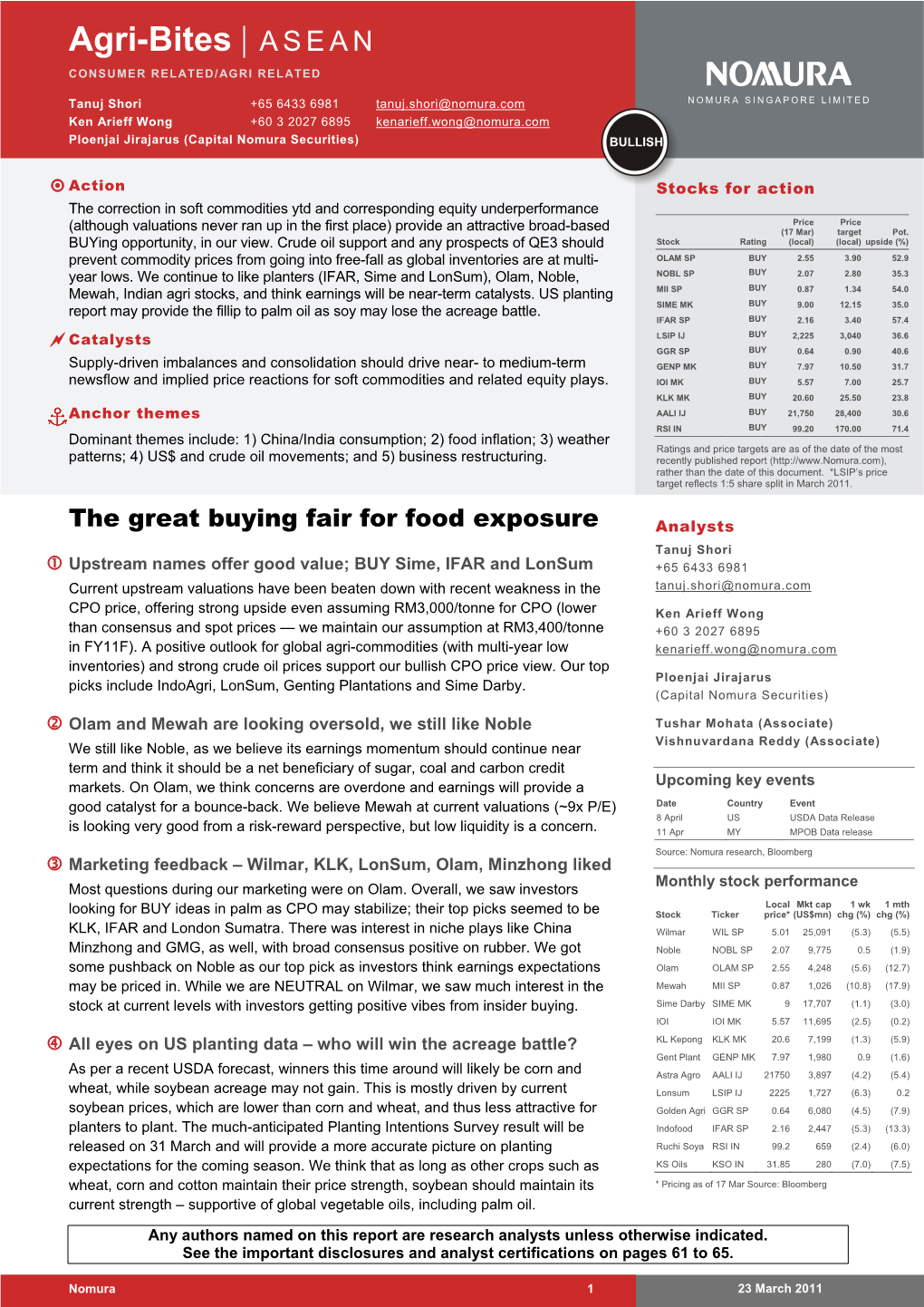 Agri-Bites | ASEAN CONSUMER RELATED/AGRI RELATED