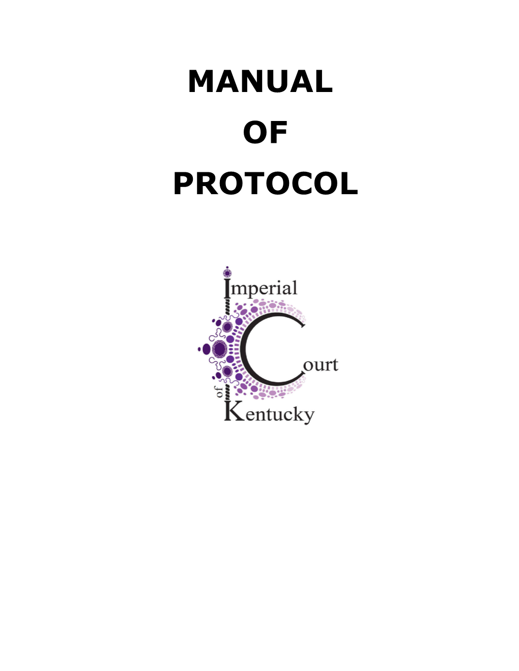 Manual of Protocol