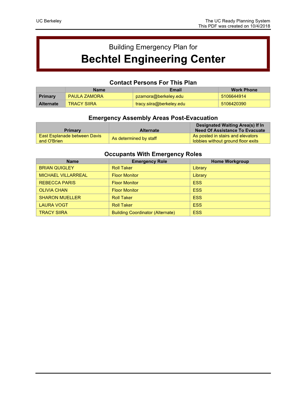 Bechtel Engineering Center
