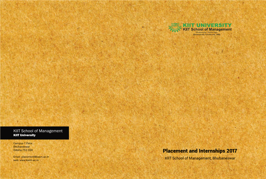 KSOM-Placemet-Brochure.Pdf