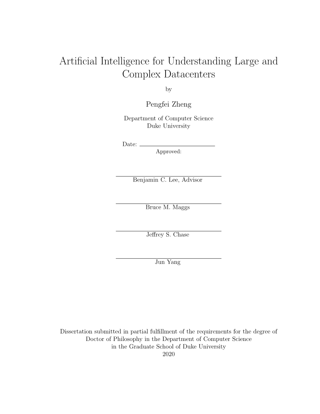 Artificial Intelligence for Understanding Large and Complex