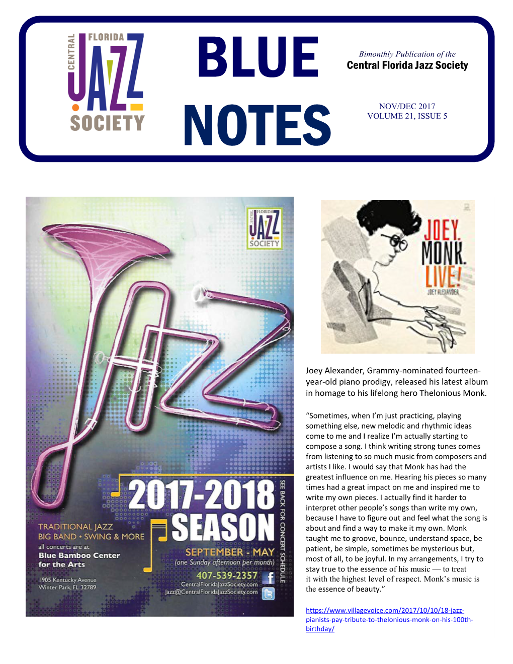 Nov/Dec 2017 Volume 21, Issue 5