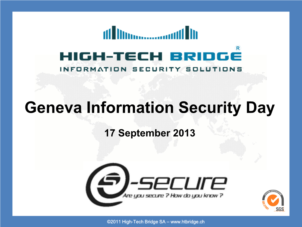 Geneva Information Security Day