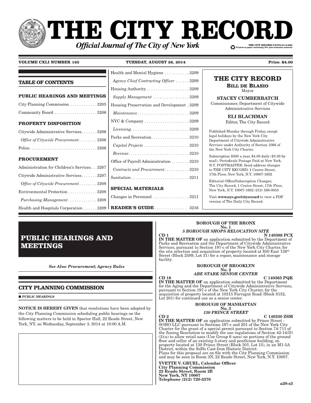 Public Hearings and Meetings