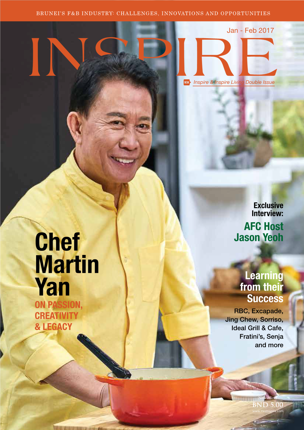 Chef Martin Yan • Sorriso Restaurant & Pizzeria 46 • Le Taj, Capers & Senja Restaurants 53 • Fratini's Restaurant 56 • Foodpanda 60 • Jing Chew 62