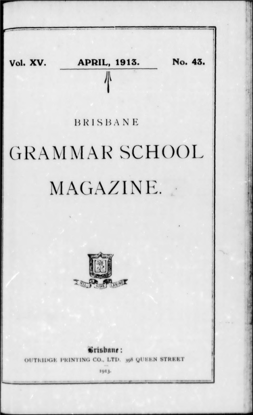 Brisbane Grammar School Magasine