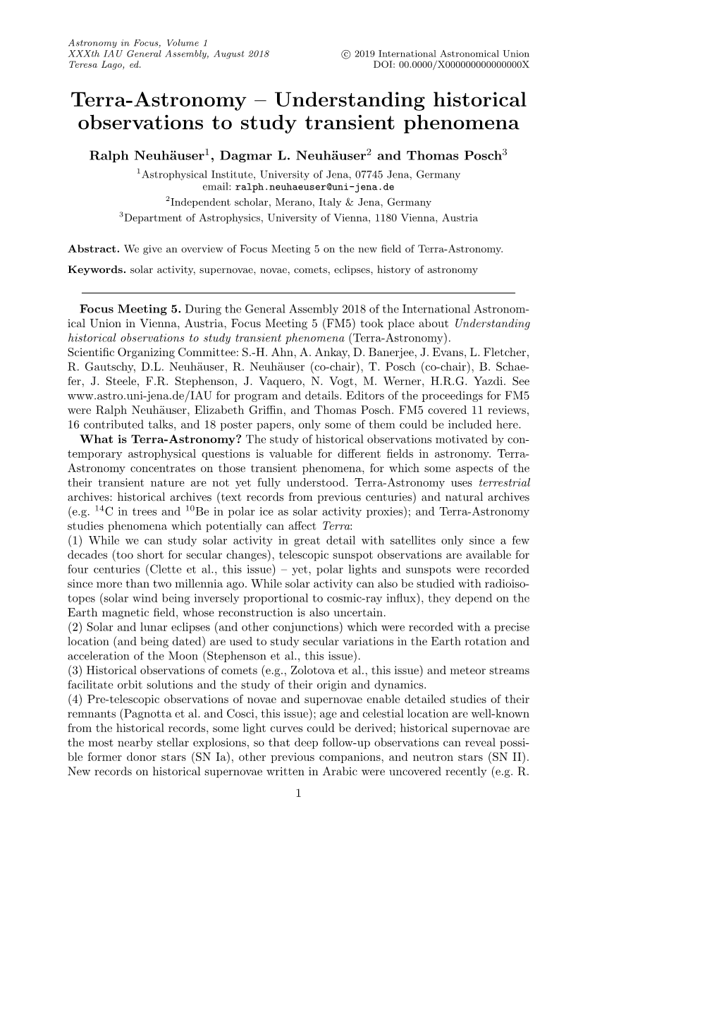 Understanding Historical Observations to Study Transient Phenomena