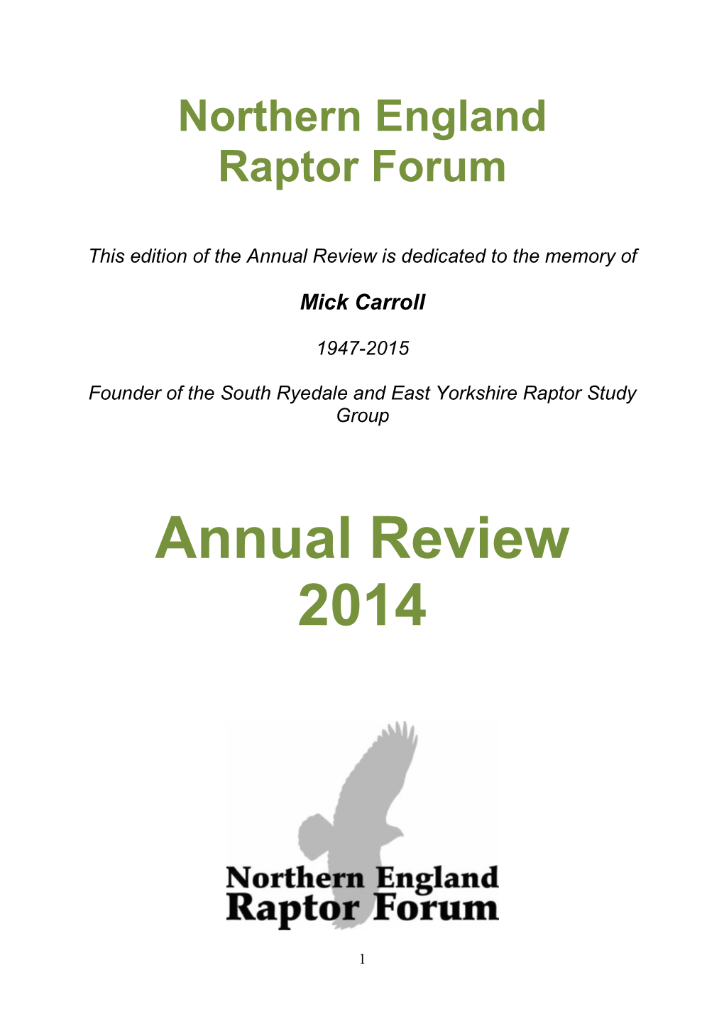 Northern England Raptor Forum