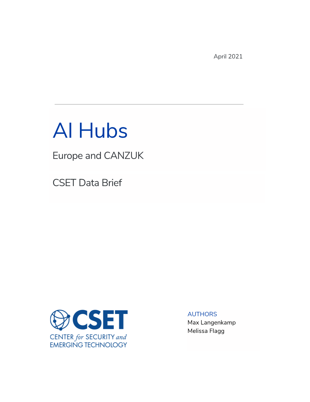 AI Hubs: Europe and CANZUK