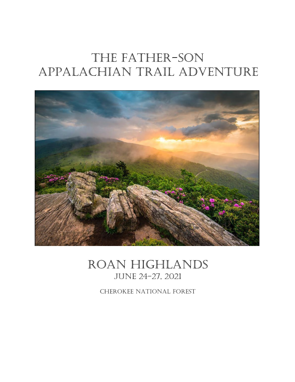 The Father-Son Appalachian Trail Adventure