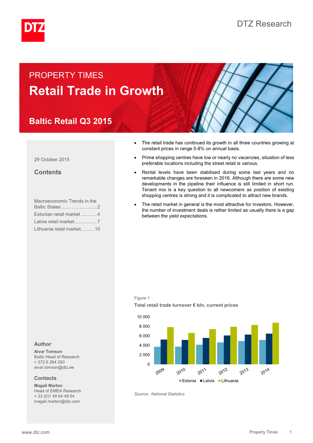 Retail Trade in Growth