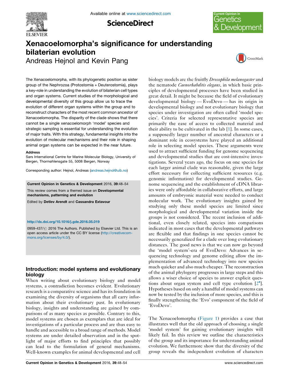 Xenacoelomorpha's Significance for Understanding Bilaterian Evolution