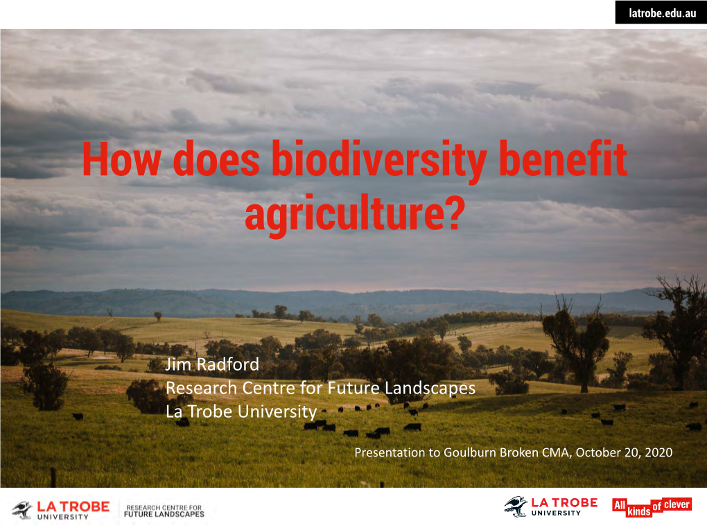 How Does Biodiversity Benefit Agriculture?