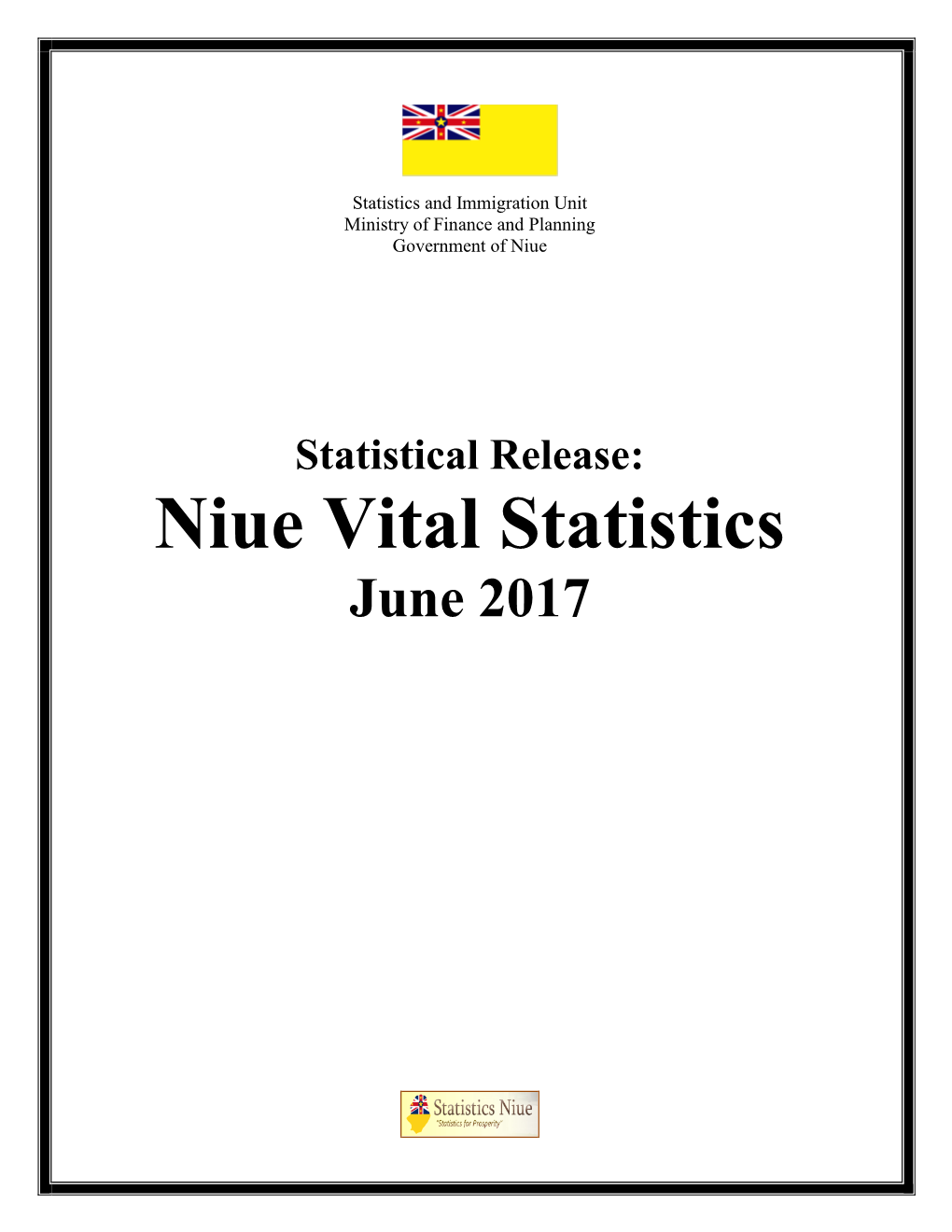 Niue Vital Statistics, January