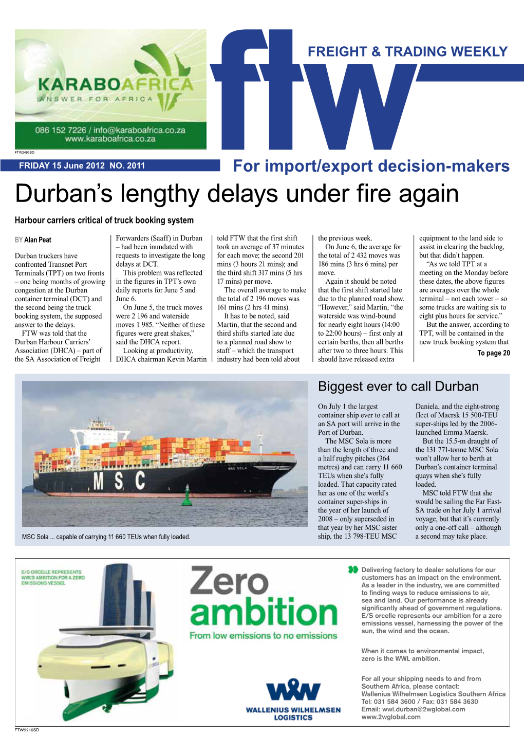 Durban's Lengthy Delays Under Fire Again