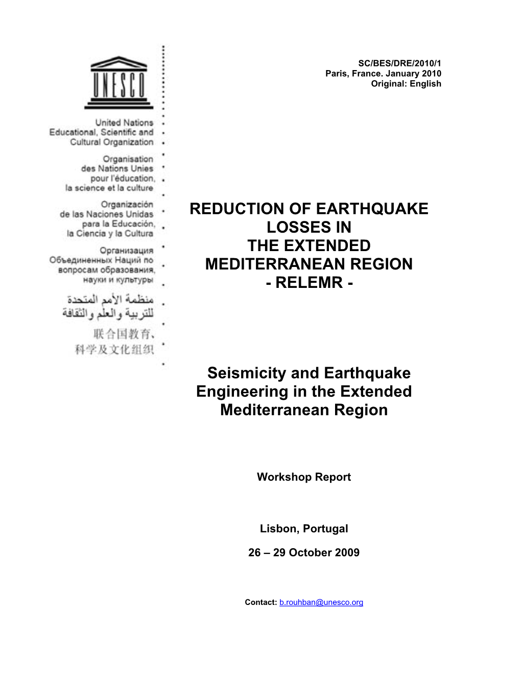 Seismicity and Earthquake Engineering in the Extended Mediterranean Region