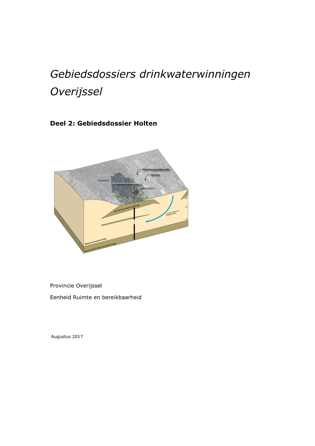 Gebiedsdossiers Drinkwaterwinningen Overijssel