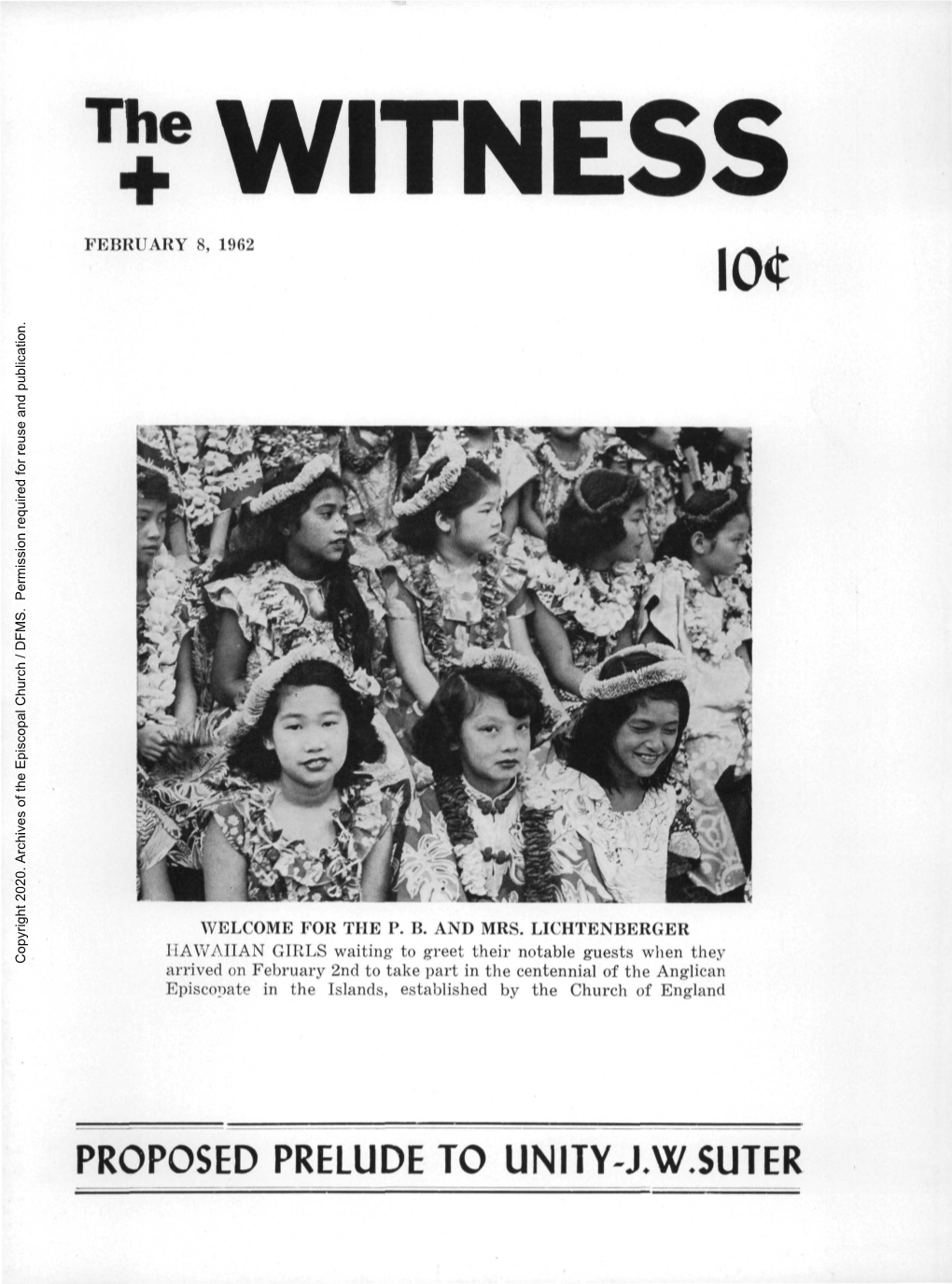 1962 the Witness, Vol. 47, No. 5. February 8, 1962