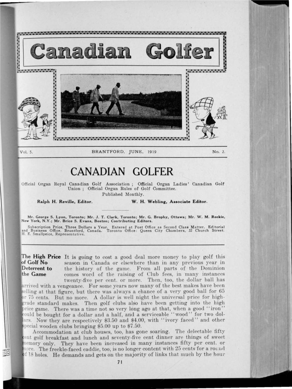 Canadian Golfer, June, 1919