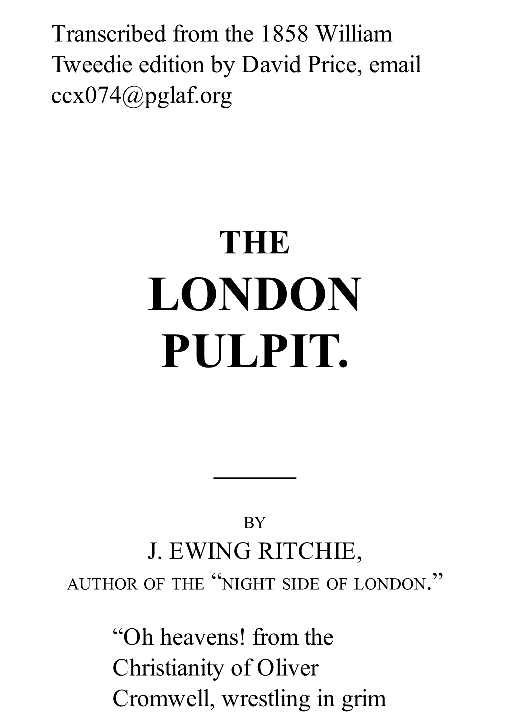 London Pulpit