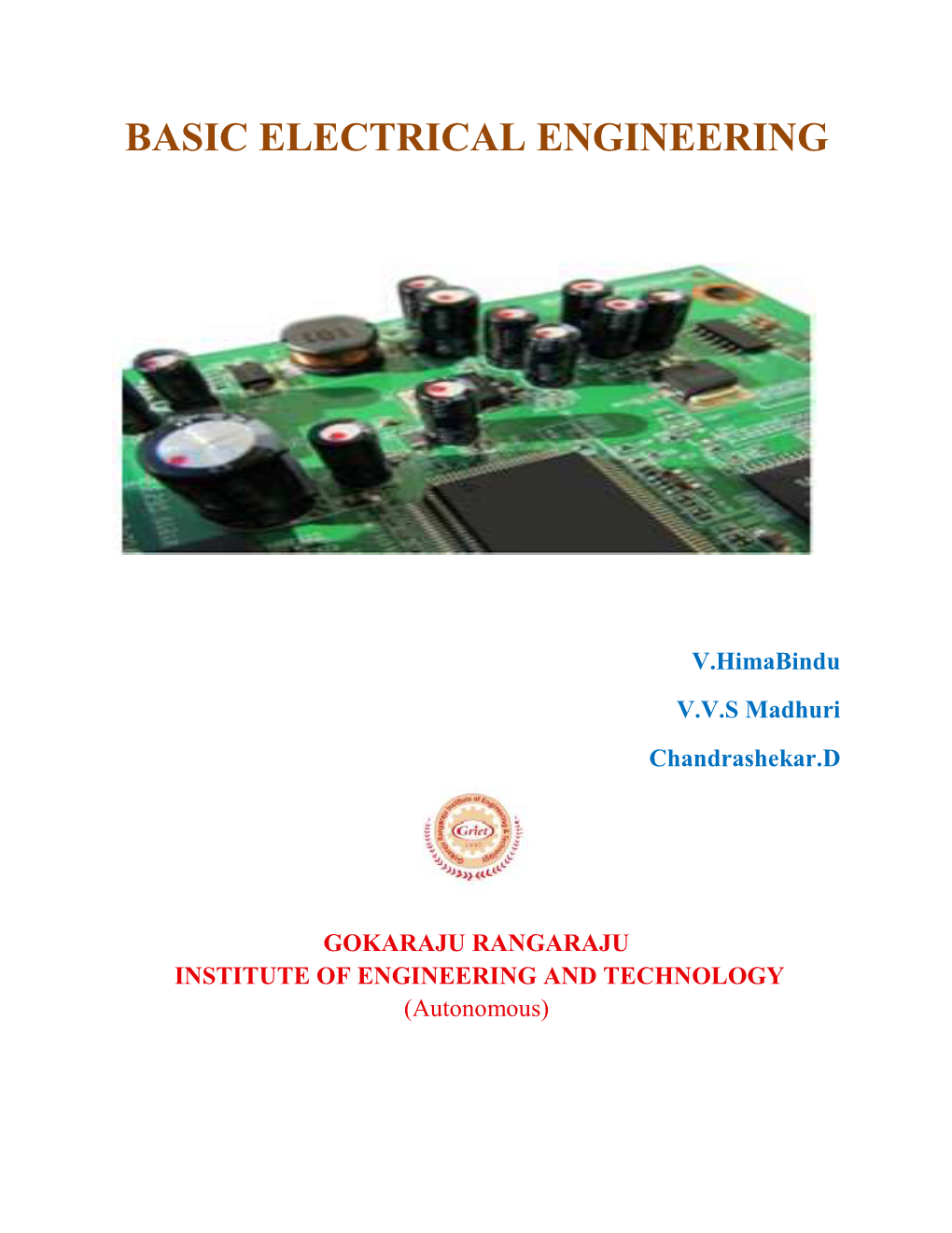 Basic Electrical Engineering