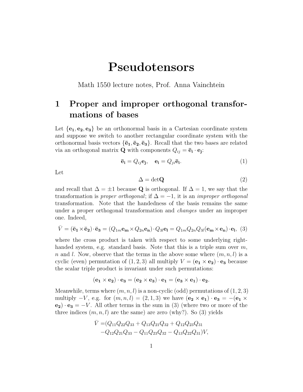 Pseudotensors