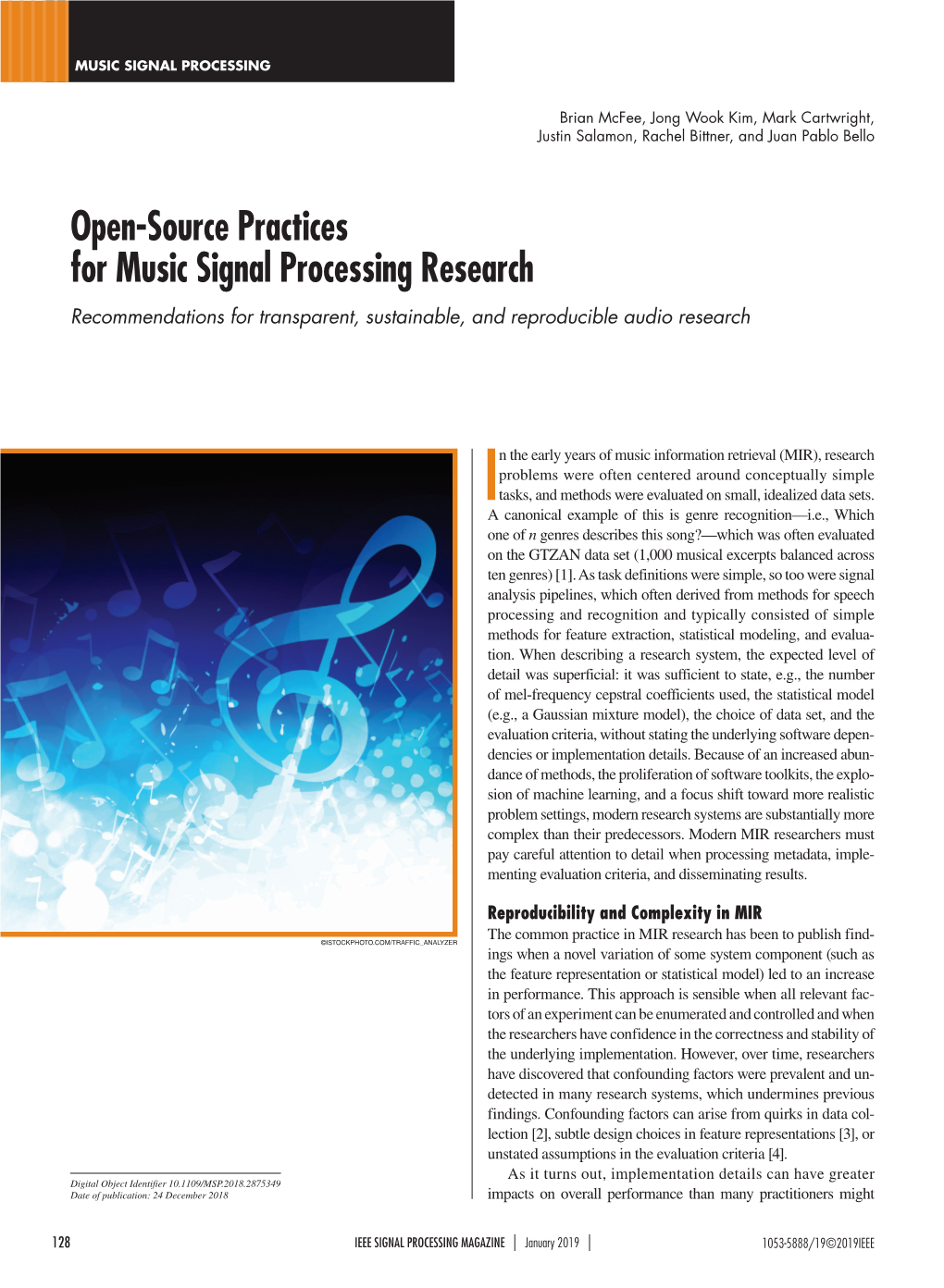 Open-Source Practices for Music Signal Processing Research Recommendations for Transparent, Sustainable, and Reproducible Audio Research