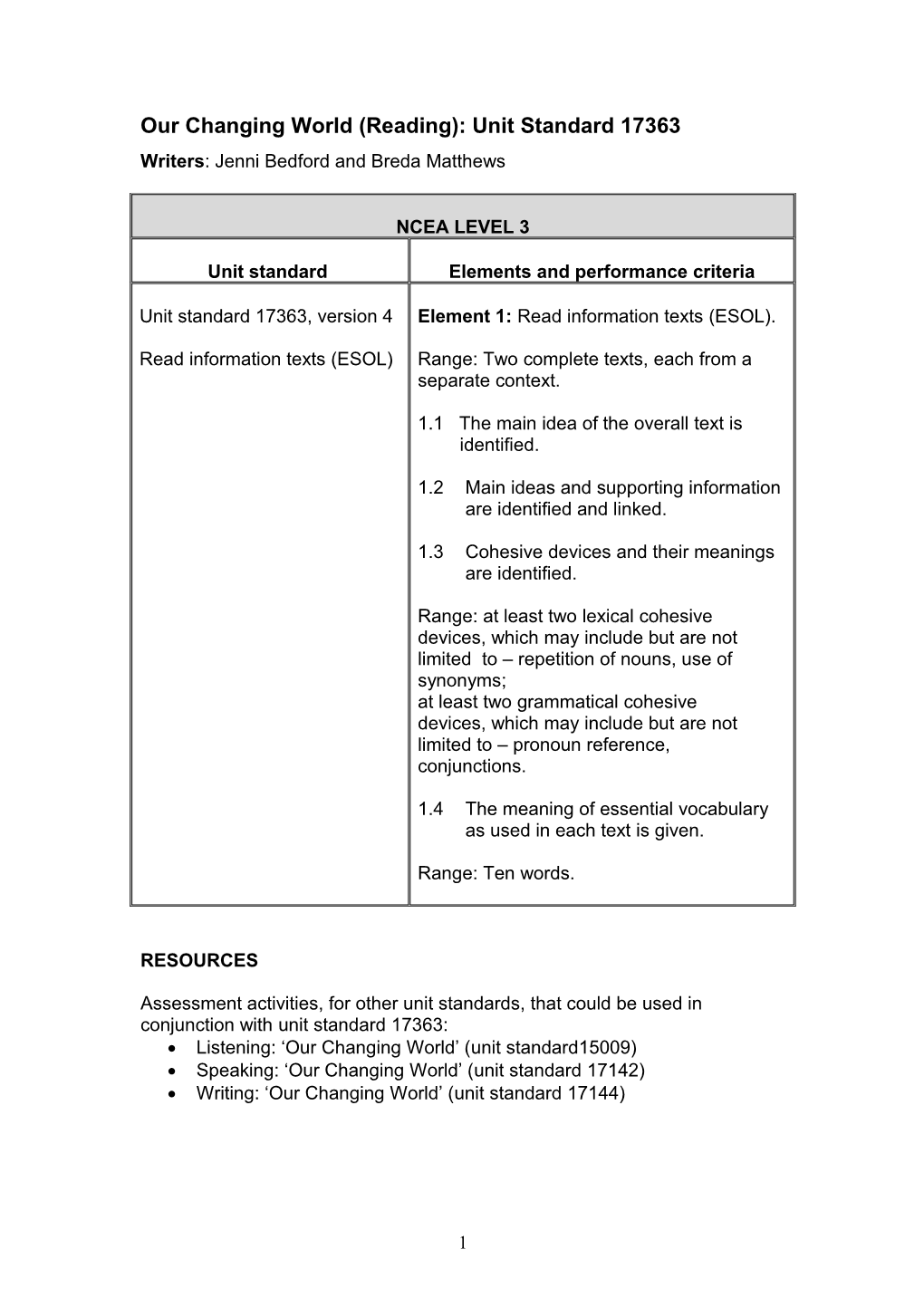 Teacher Sheet: Task 3