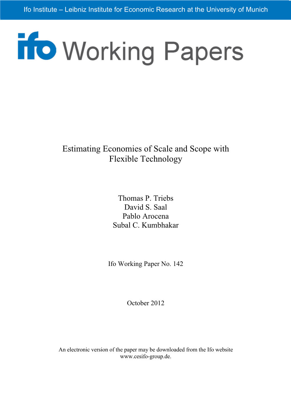 Estimating Economies of Scale and Scope with Flexible Technology