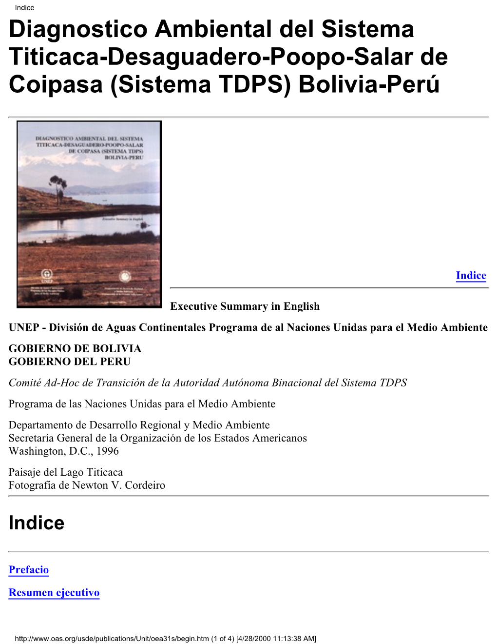 (Sistema TDPS) Bolivia-Perú