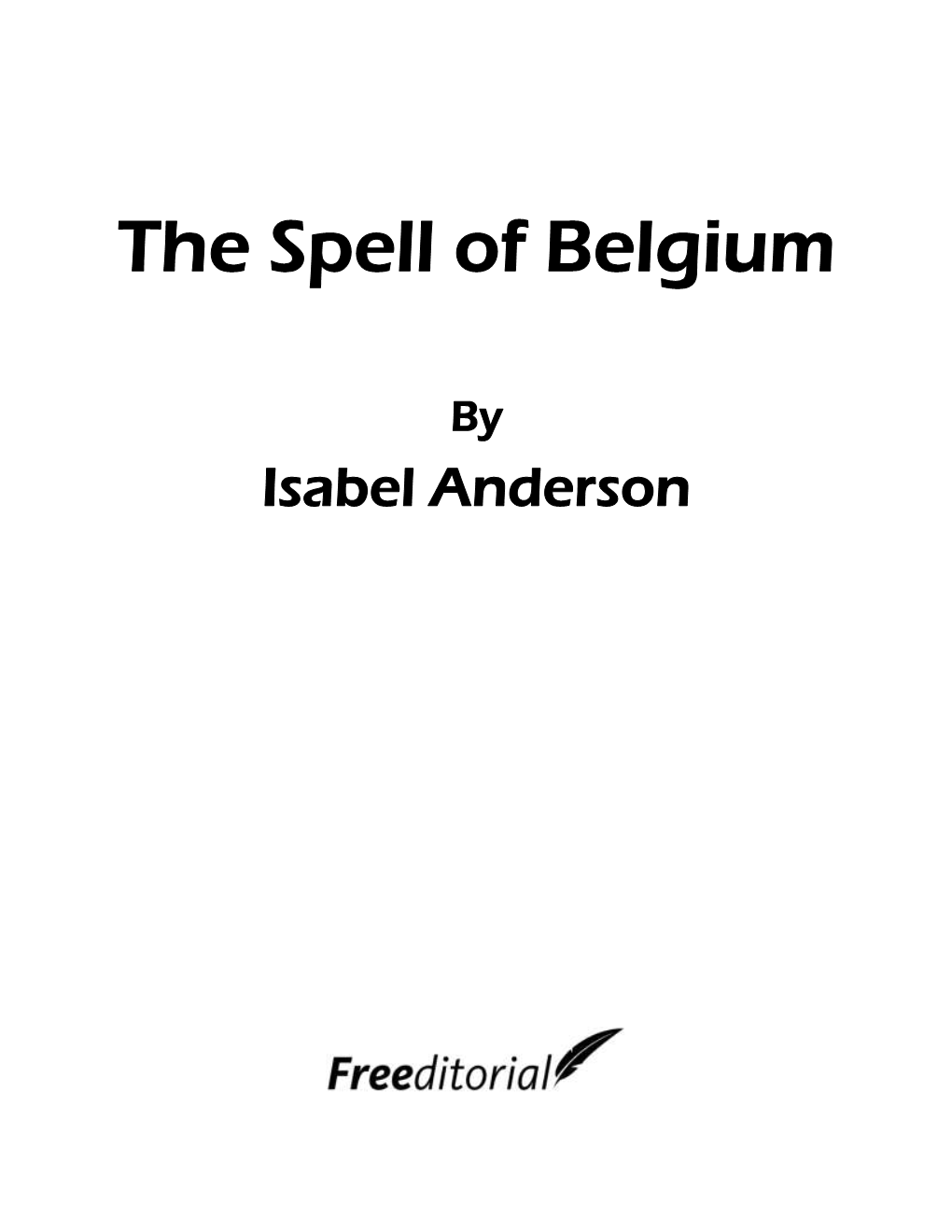 The Spell of Belgium