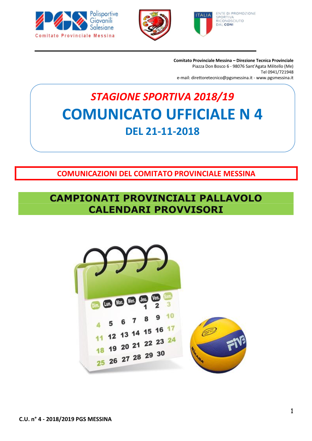 Comunicato Ufficiale Ufficiale N N 3 4 Deldel 15 2-111-11-2018-2018