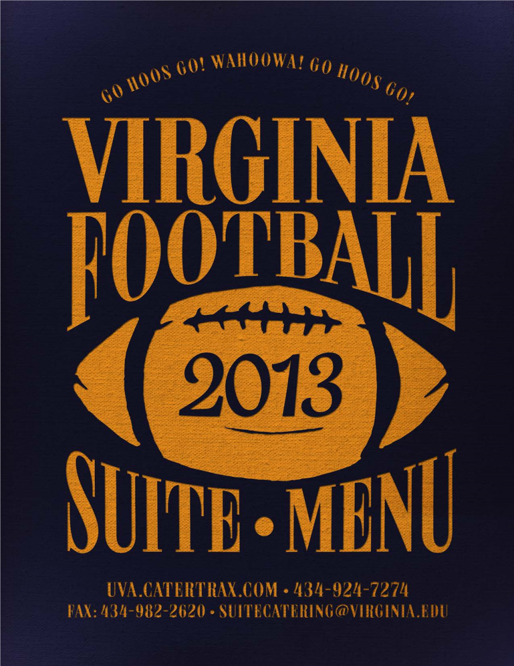 Cavalier Football Menu