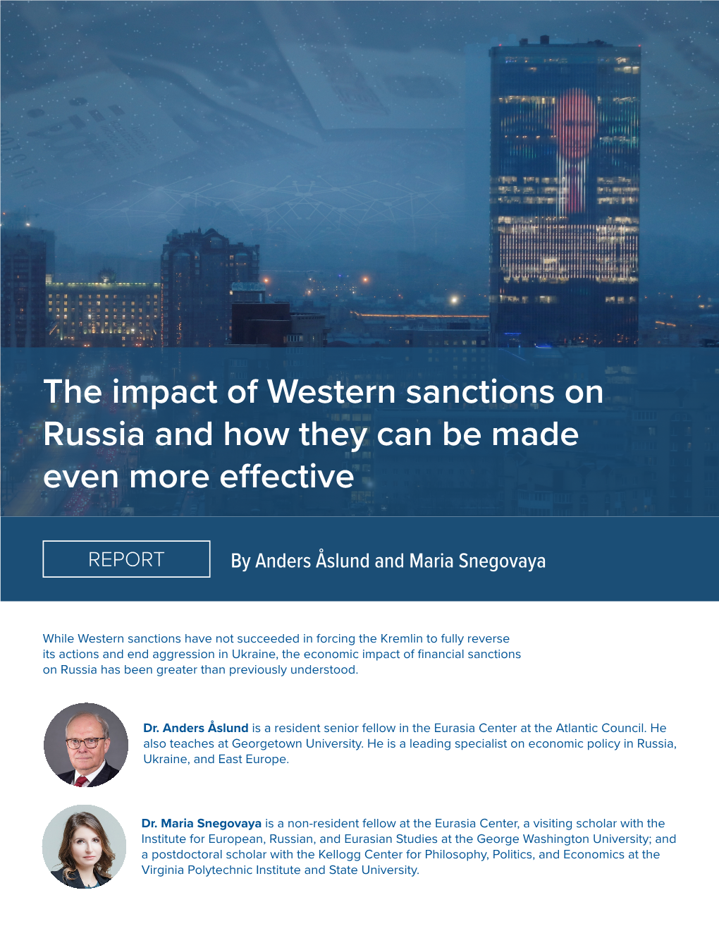 The Impact of Western Sanctions on Russia and How They Can Be Made Even More Effective
