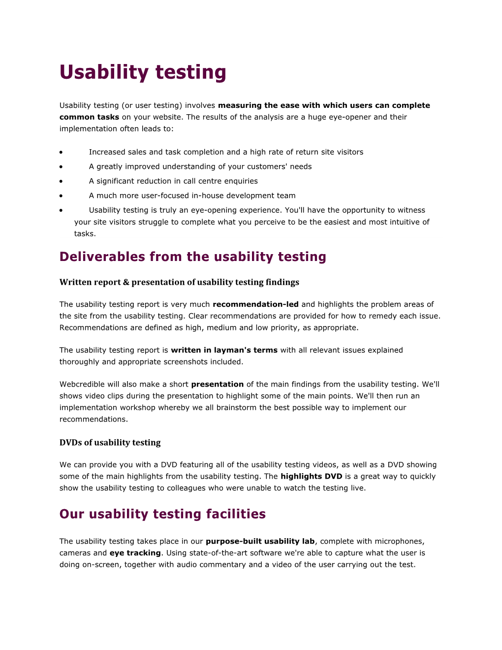 Usability Testing