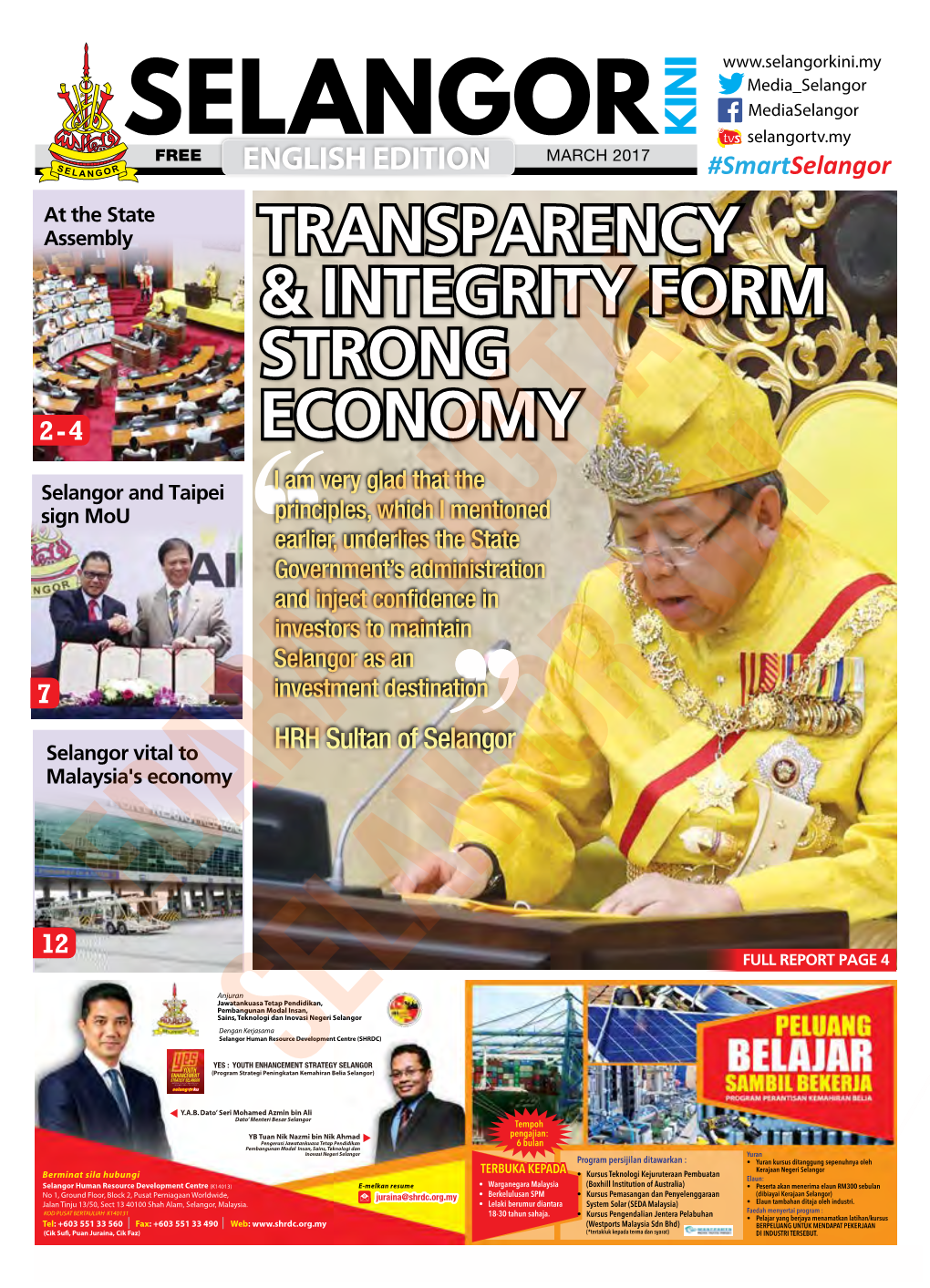 Transparency & Integrity Form Strong Economy