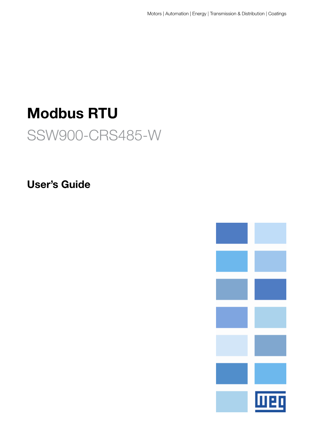 Modbus RTU SSW900-CRS485-W