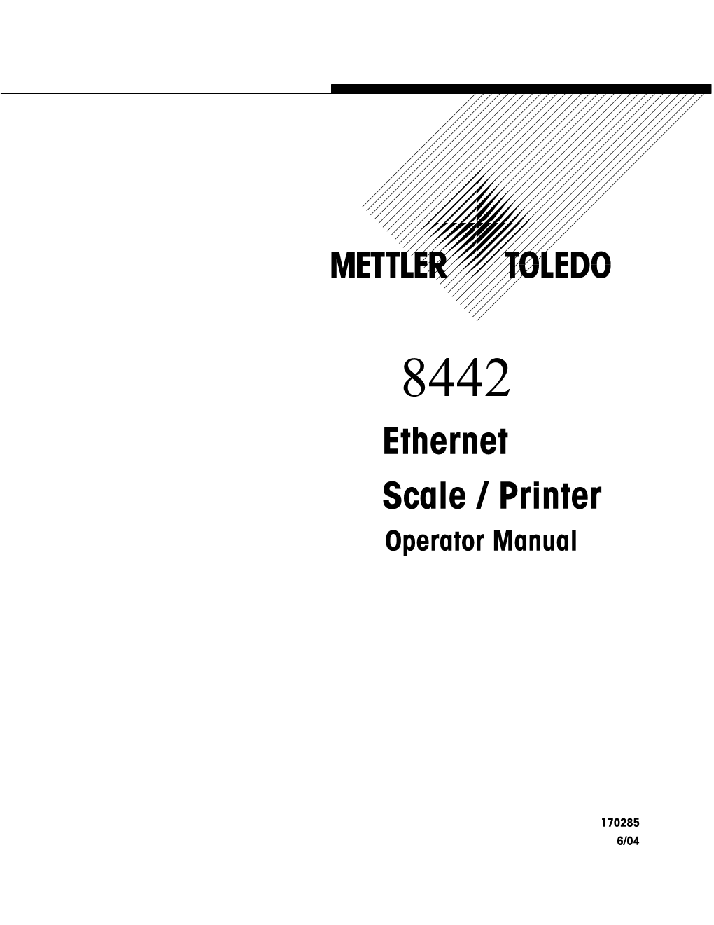 Ethernet Scale / Printer Operator Manual