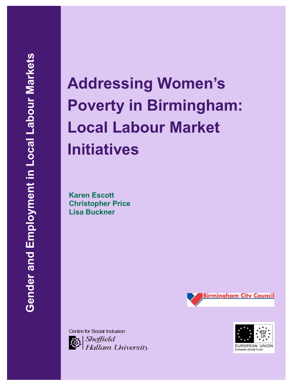 Addressing Women's Poverty in Birmingham