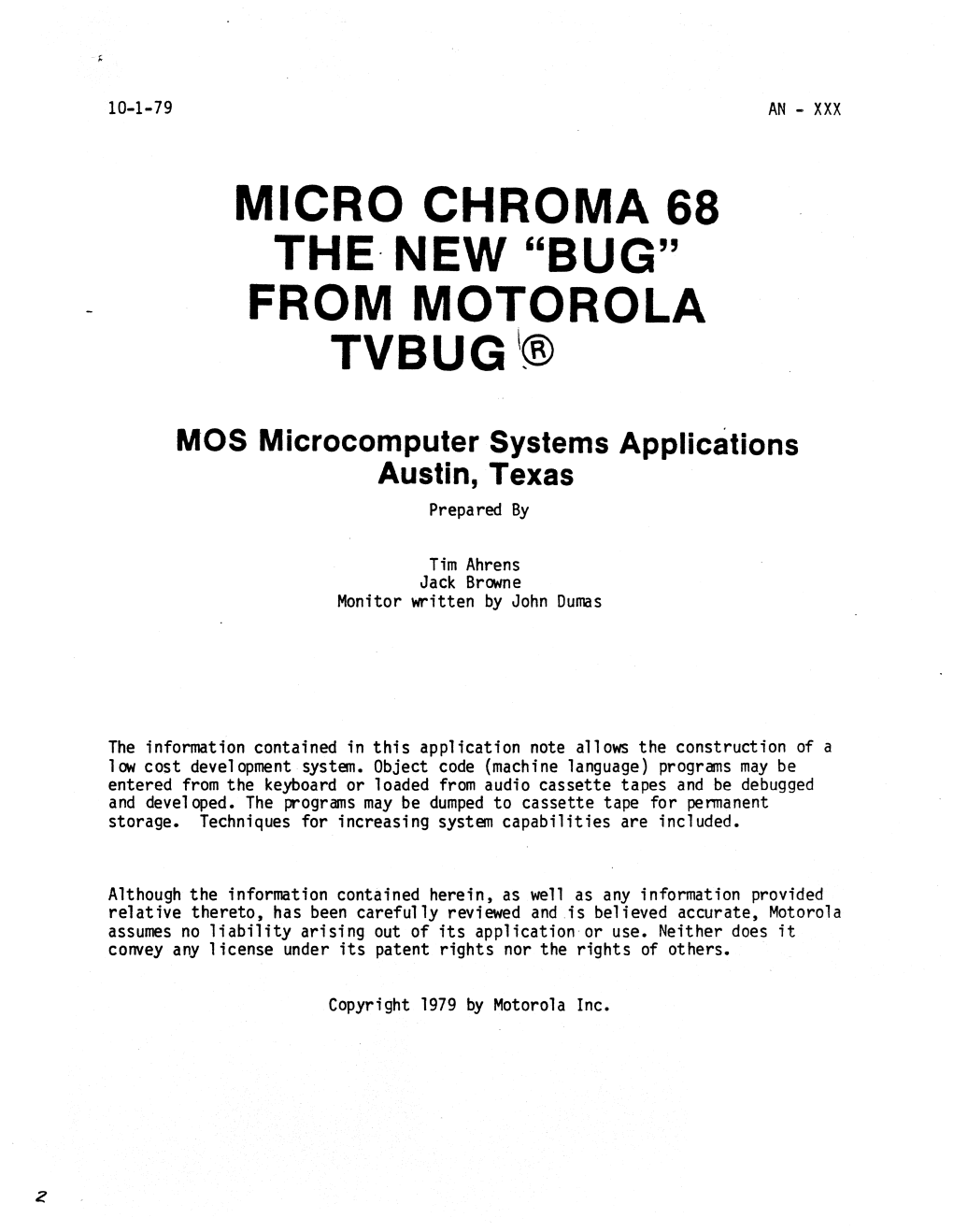 Micro Chroma 68 from Motorola
