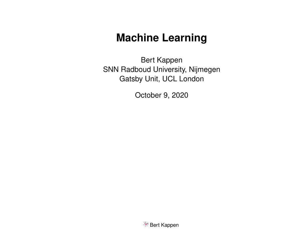 Machine Learning