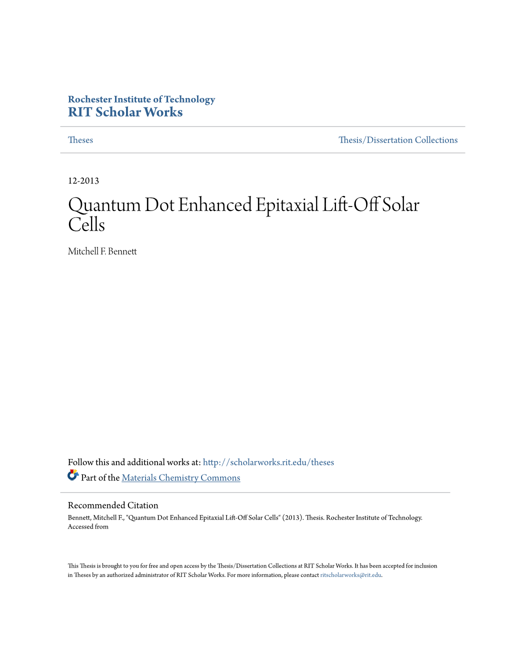 Quantum Dot Enhanced Epitaxial Lift-Off Solar Cells