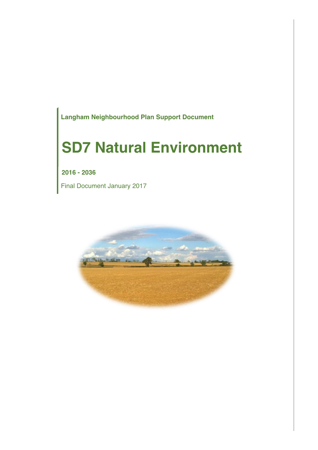 SD7 Natural Environment